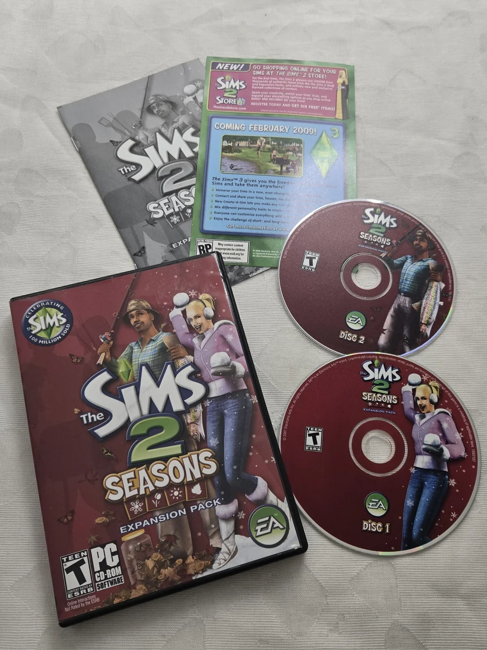 The Sims 2 Seasons Expansion Pack (PC, 2007) - Complete CD Set WITH CODE